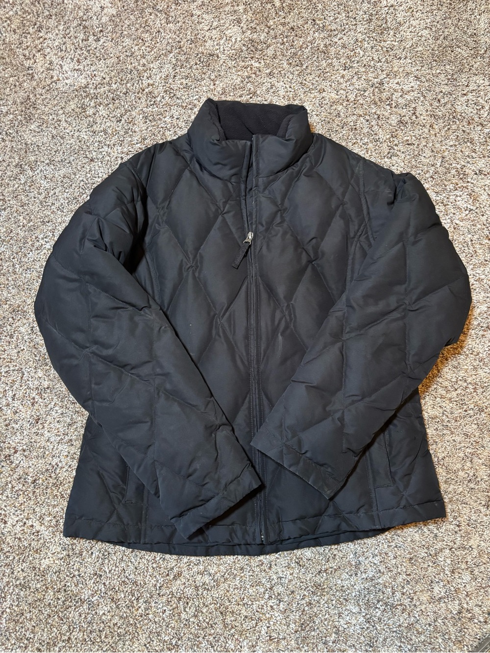 E208 Eddie Bauer Goose Down Quilted Puffer Jacket, Size M